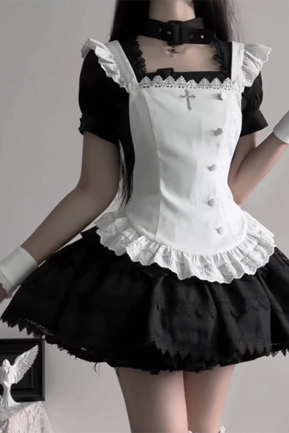 Dark Gothic Maid Lolita Set