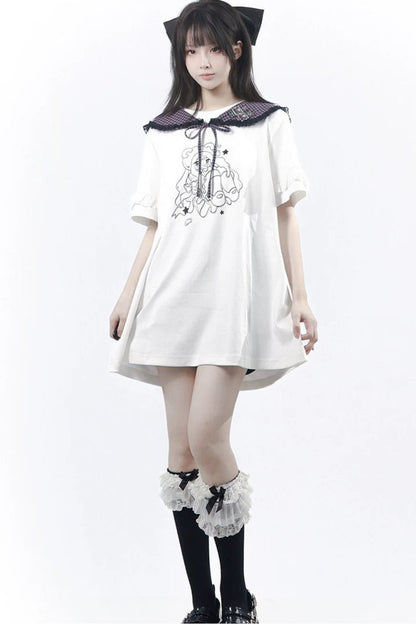 Grape Oolong T-Shirt Dress + Accessories