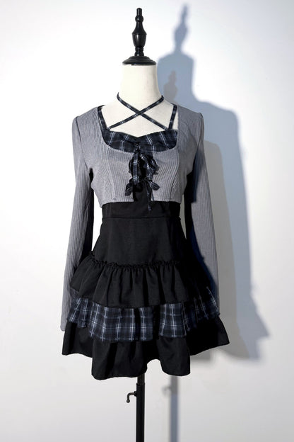 Galaxy Knit Cardigan And Dress Set