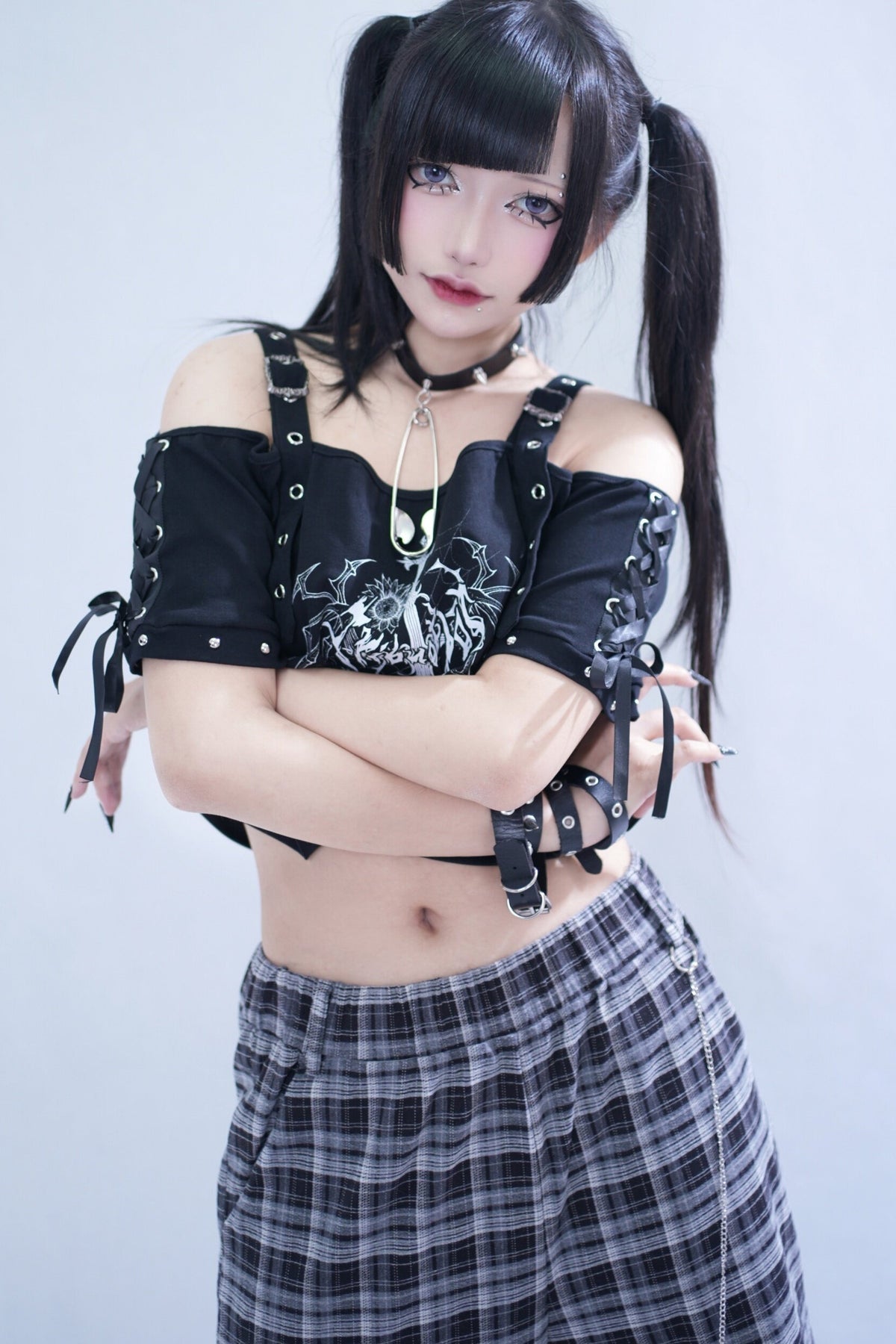 Spider Web Double Strap Top