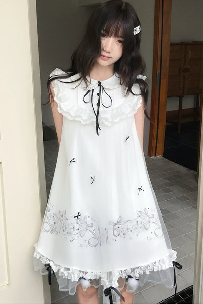 月うさぎプリンセスドールワンピース