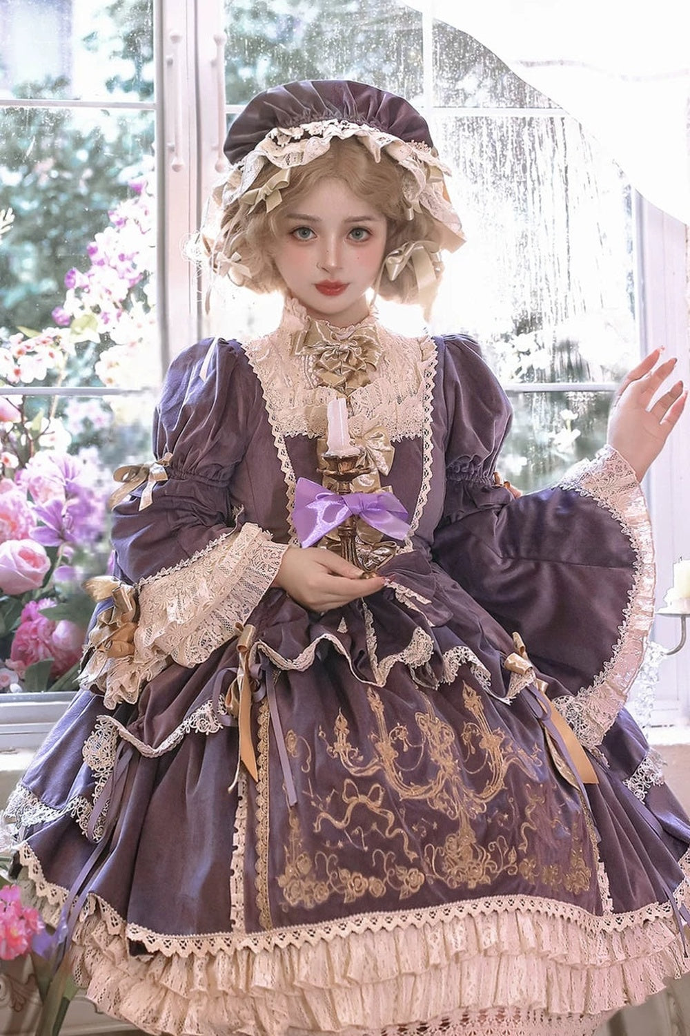 Completo da abito Lolita Thorn Rose