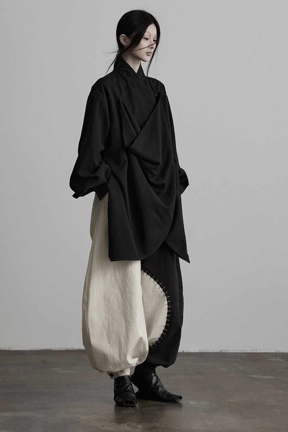 Black White Tai Chi Lantern Pants