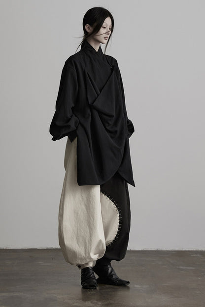 Black White Tai Chi Lantern Pants