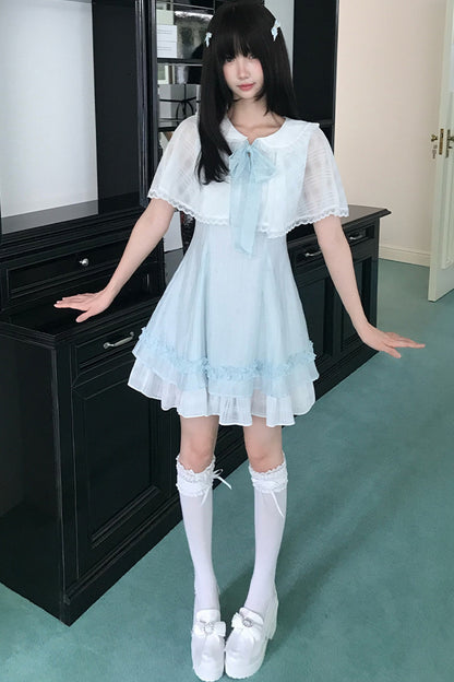 天使リボンのブルードールワンピース