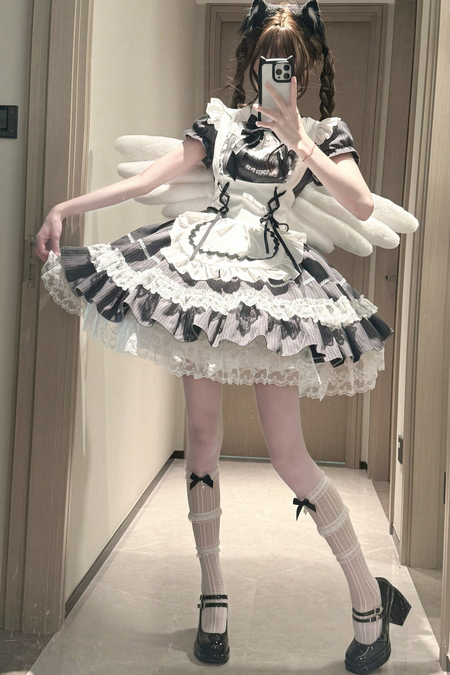 Subkultur-Jirai-Maid-Lolita-Kleid
