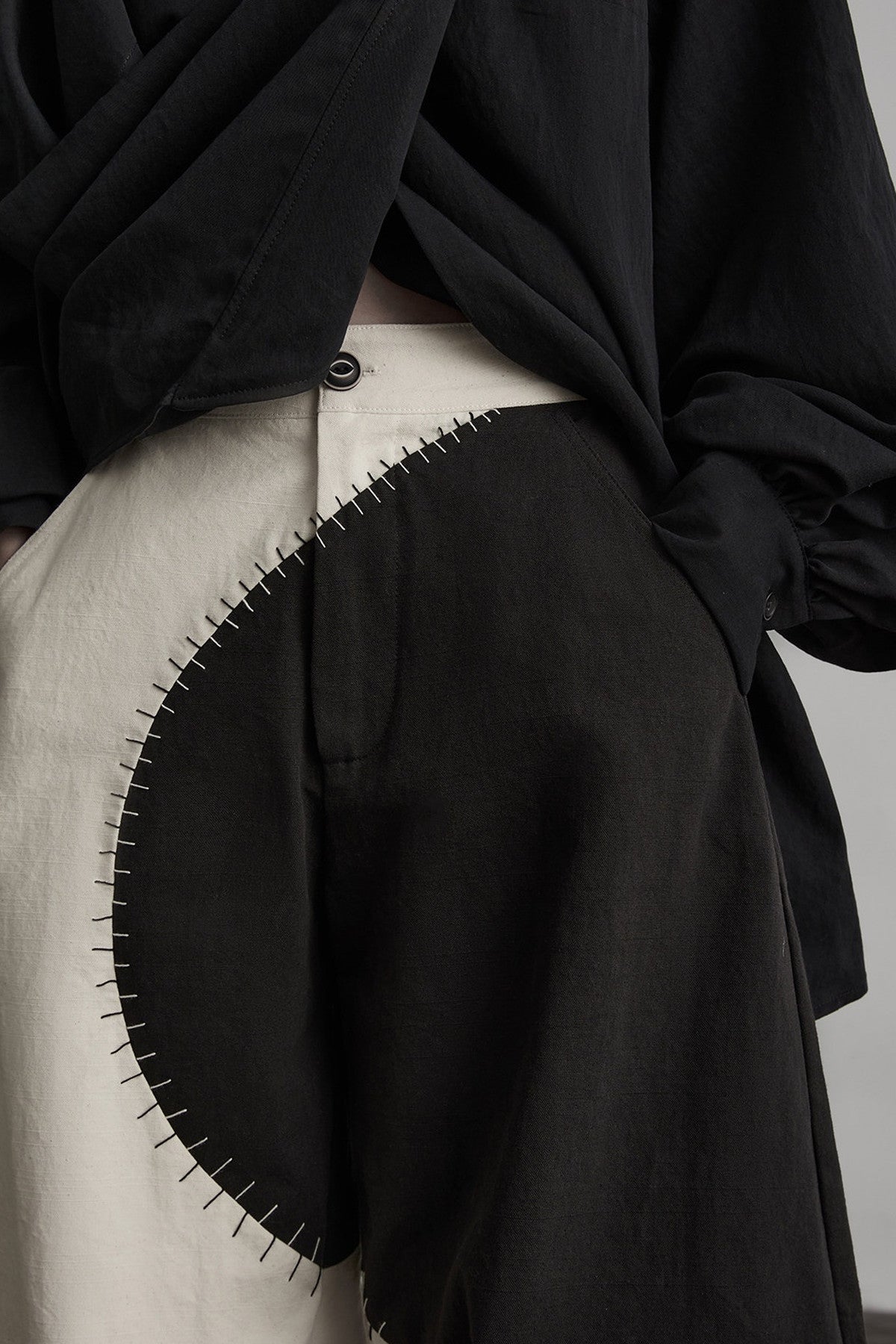Black White Tai Chi Lantern Pants