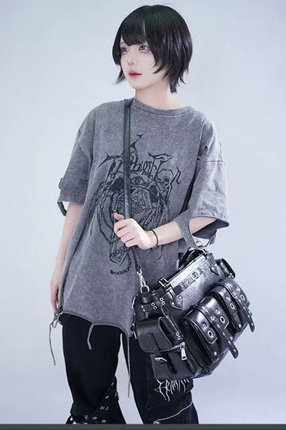 2-Way Multi-Pocket Crossbody Bag With Detachable Strap