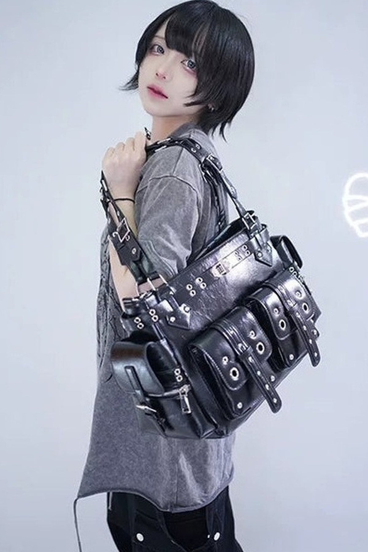 2-Way Multi-Pocket Crossbody Bag With Detachable Strap