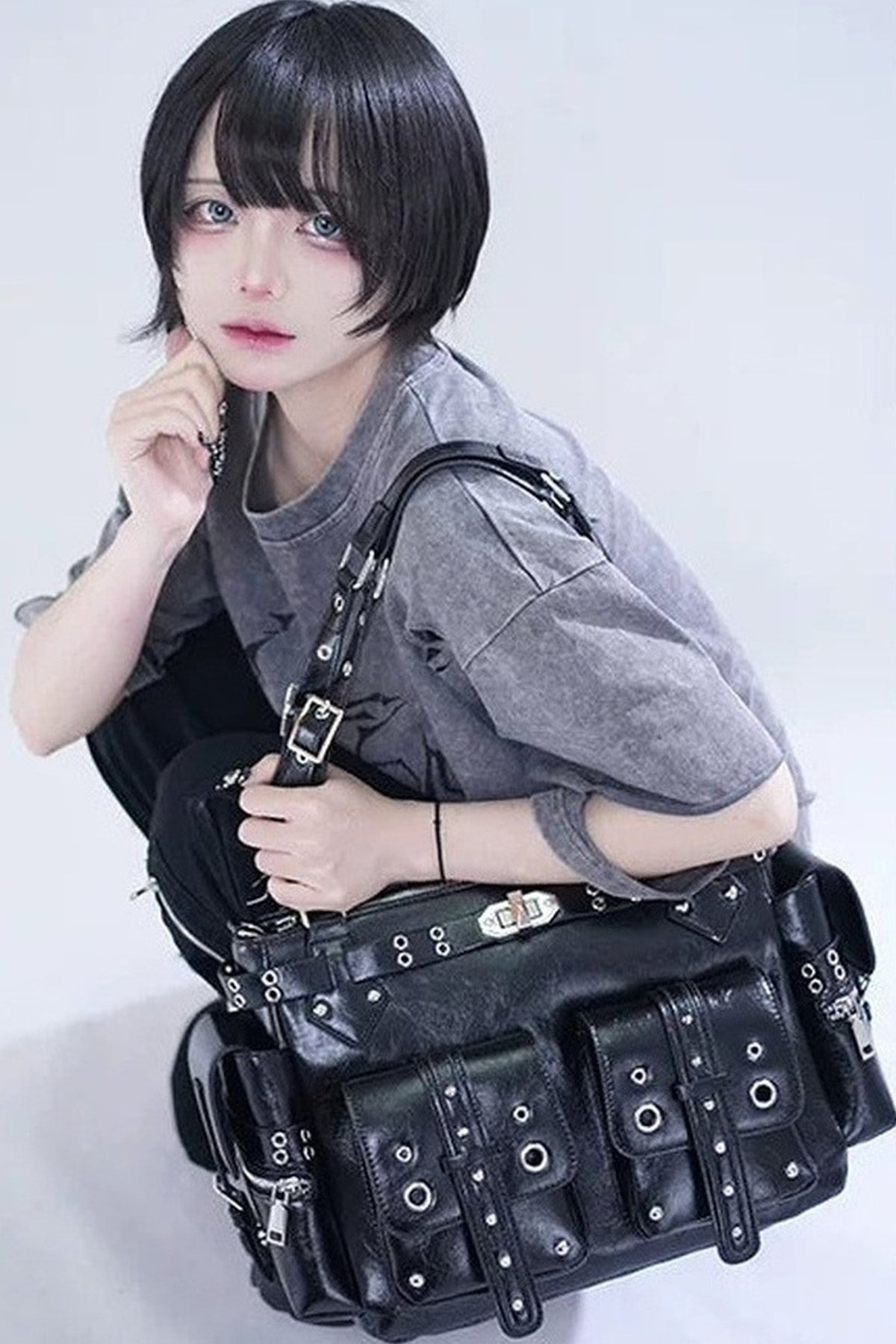 2-Way Multi-Pocket Crossbody Bag With Detachable Strap