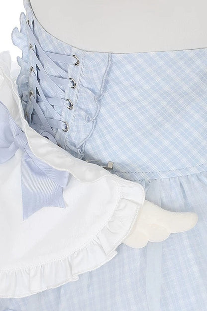 Aqua Off-Shoulder Top and Cake Skirt Set-Up