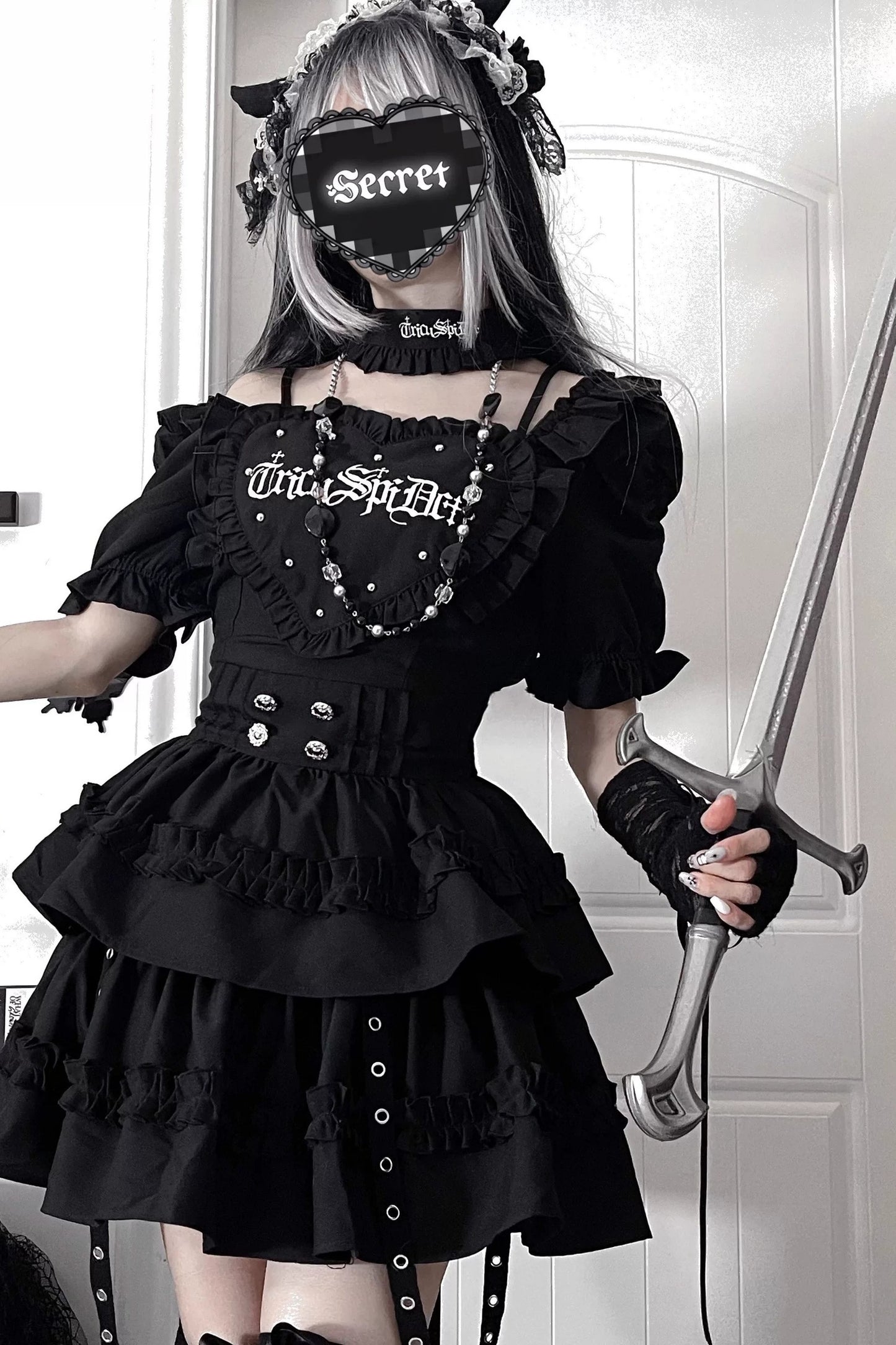 Subculture Gothic Print Dress