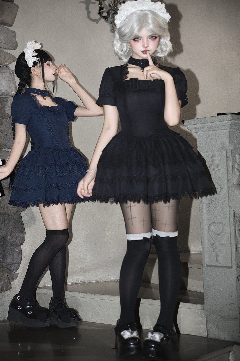 Dark Gothic Maid Lolita Set