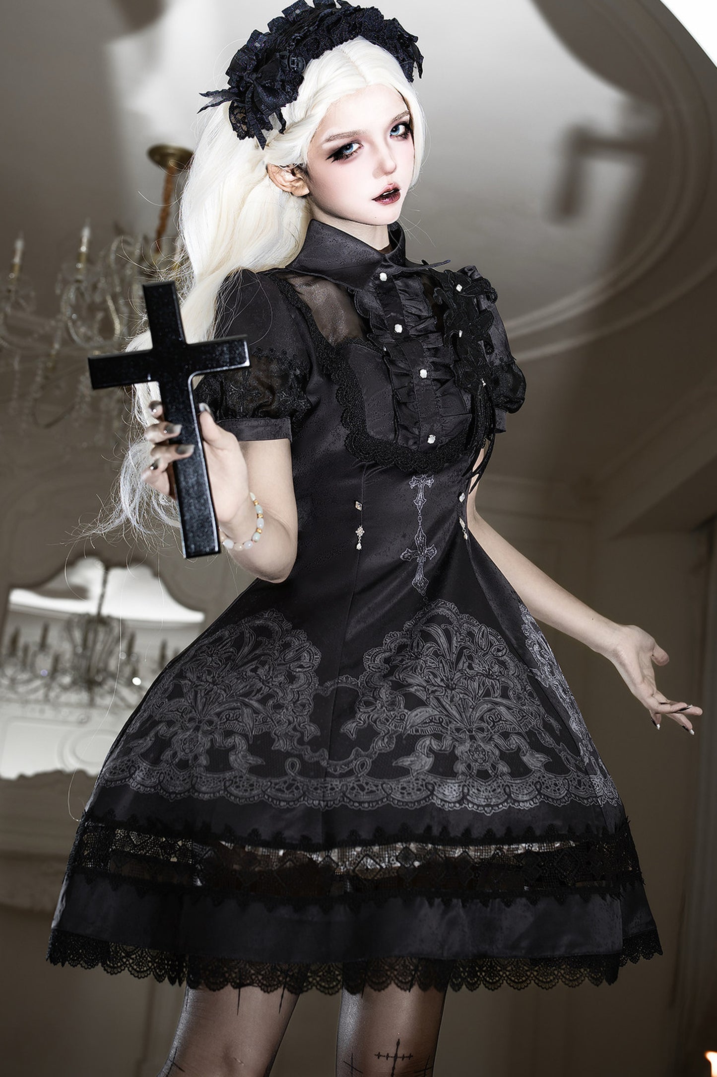 Lace Lily Gothic Lolita Dress