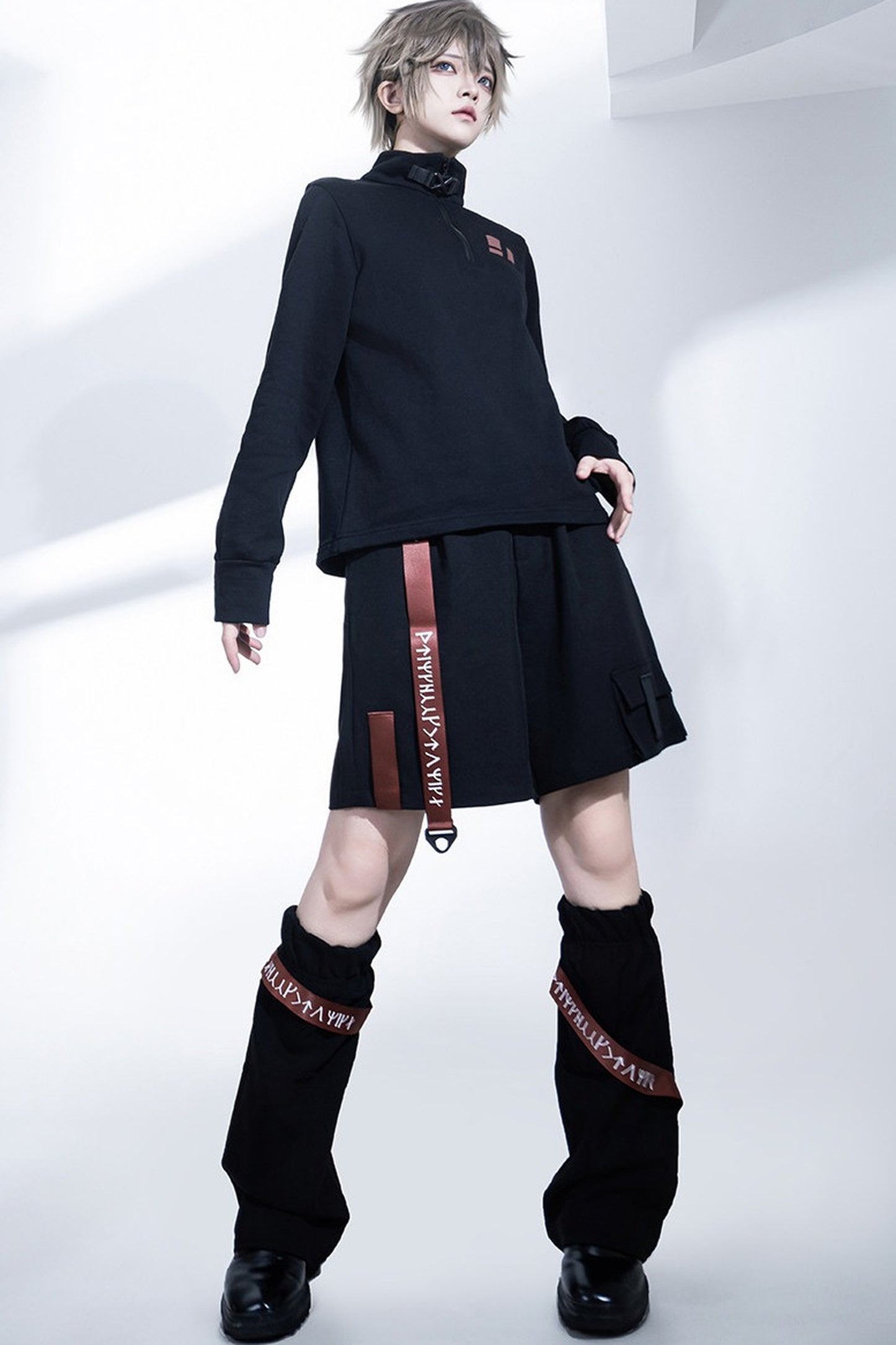 Wasteland Techwear Slim-Fit Pants+Leg warmers