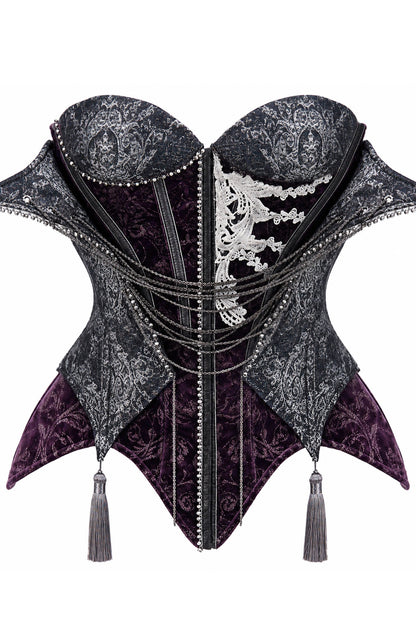 Gothic Purple Corset Dress