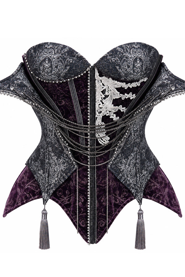 Gothic Purple Corset Dress