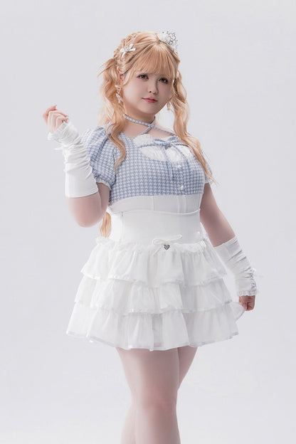 Conjunto idol con volante de estilo muñeca