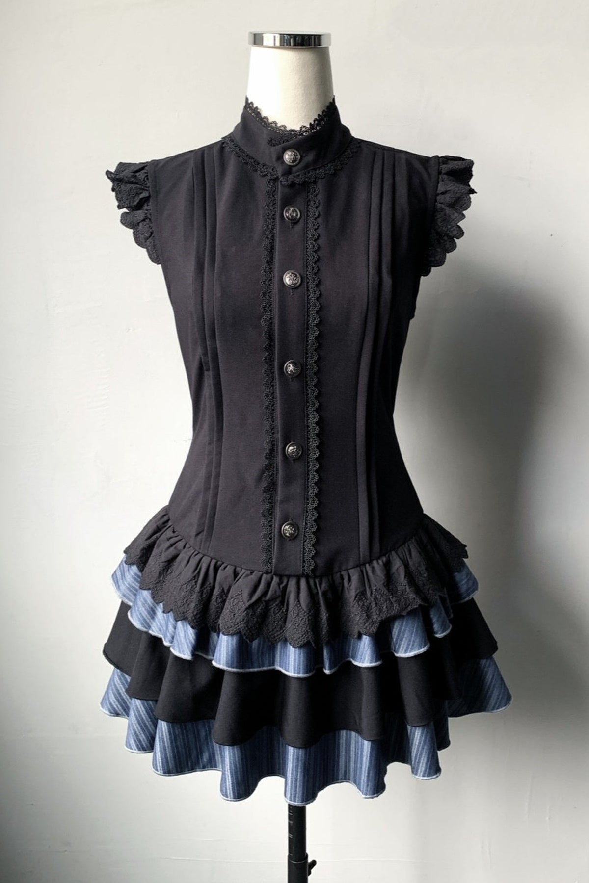 Melancholy Jellyfish Gothic Short Sleeve Dress