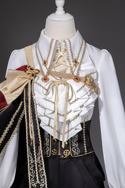 European Court Prince Top Pants Set-Up