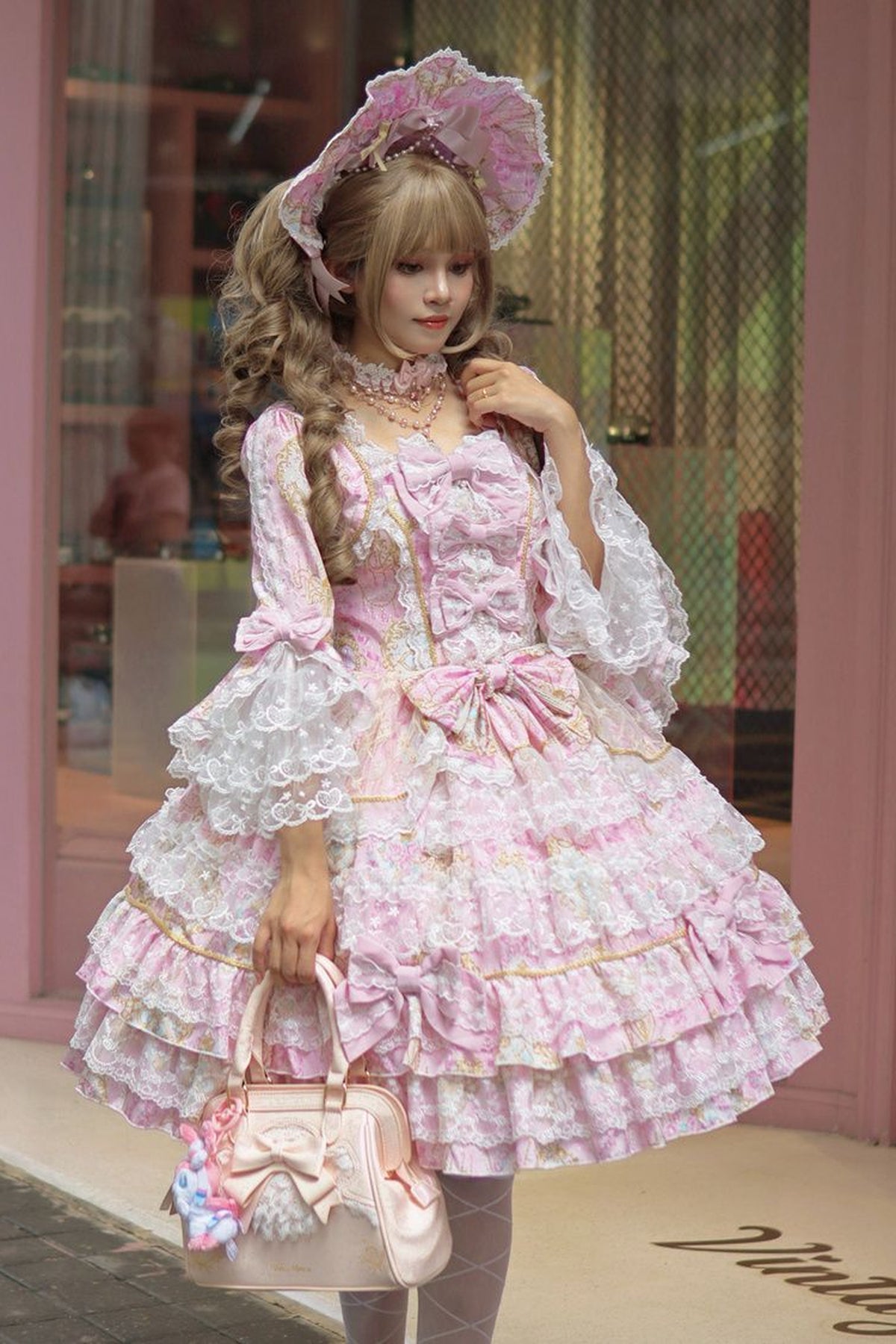 Long-Sleeved Candlestick Dress