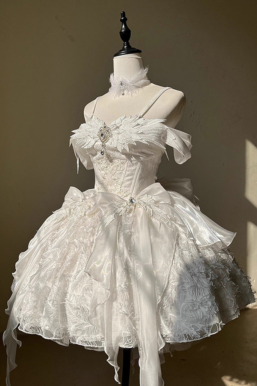 Angel Princess Lolita Dress with White Wings