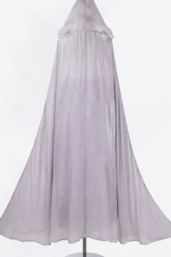 Greek Style Empire Waist Cape Dress Set-Up