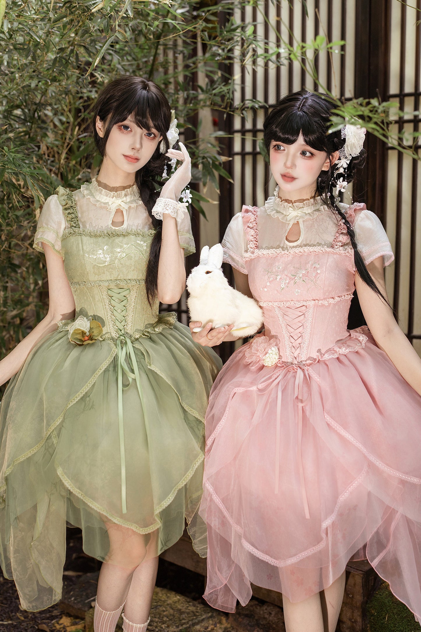 Robe de princesse chinoise romantique + accessoires