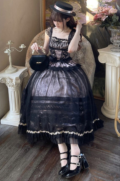 Misty Grape Garden Lolita Cami and Skirt Set-Up
