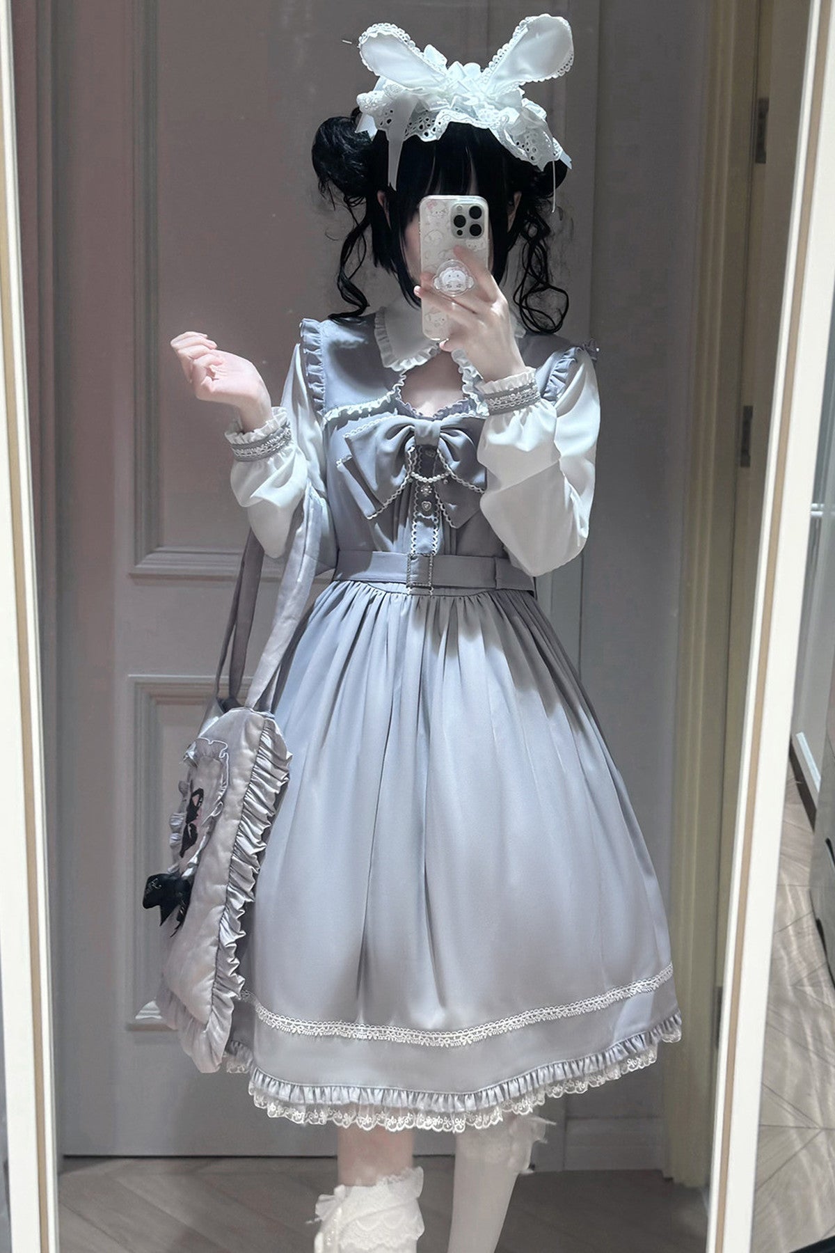 Moonlight Trio Lace Bow Dress