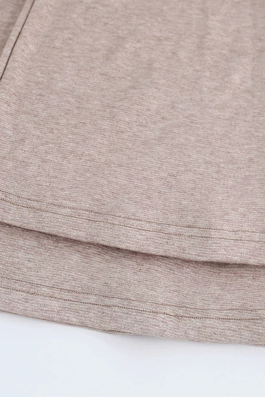 Brown Cardigan Camisole and Pants 3-Piece Set-Up