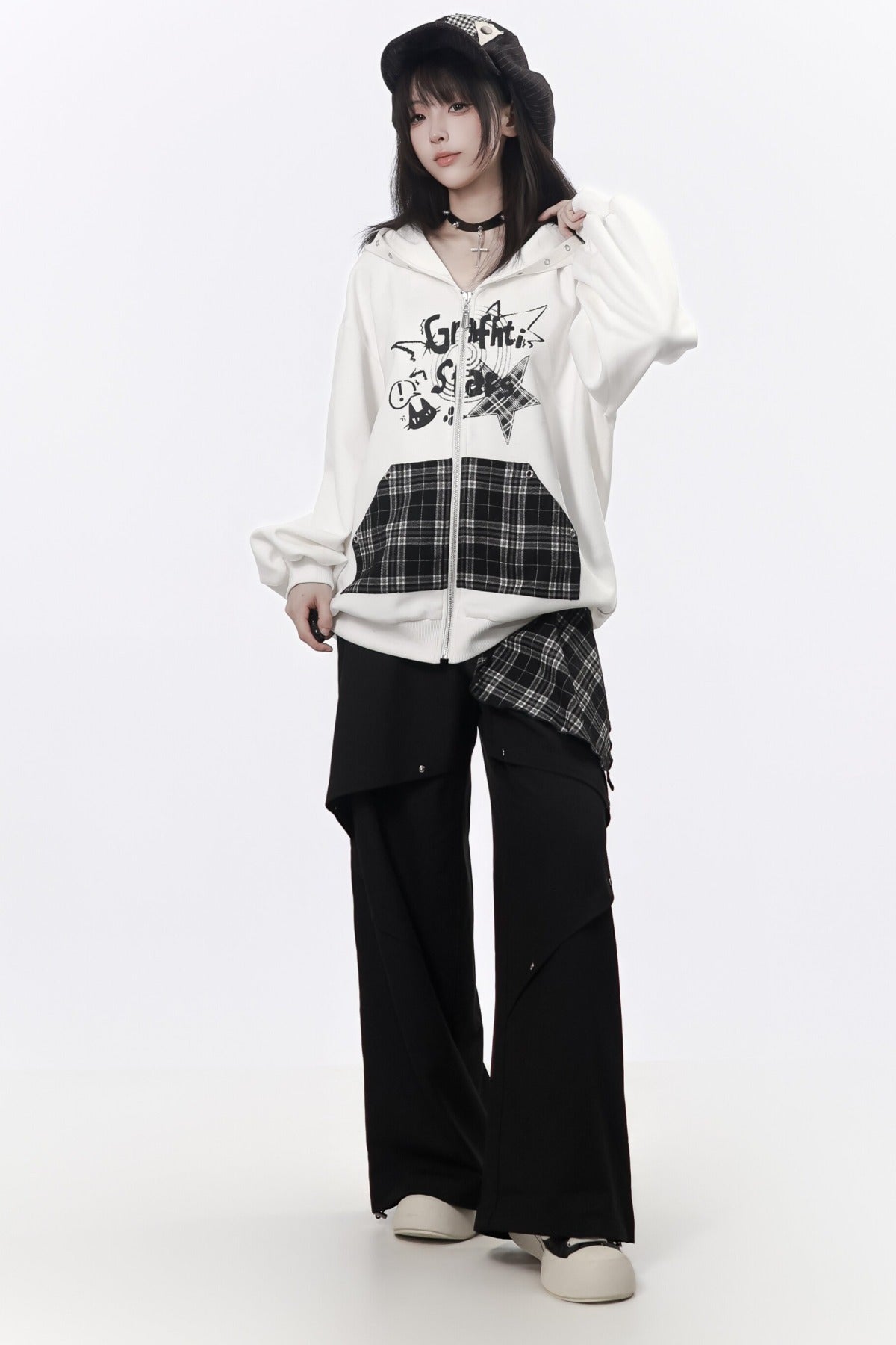 Plaid Shawl Jacket Set-Up