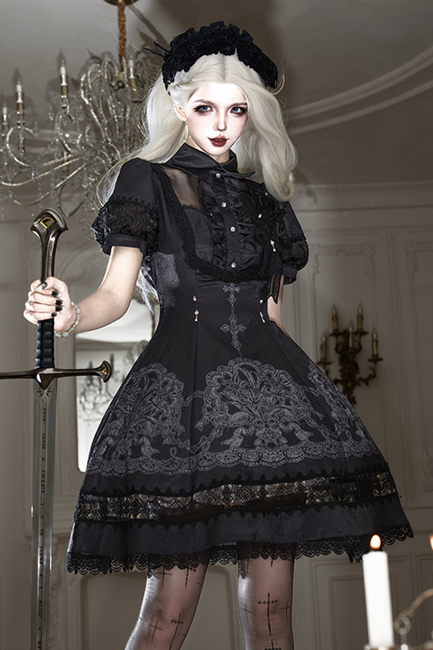 Lace Lily Gothic Lolita Dress