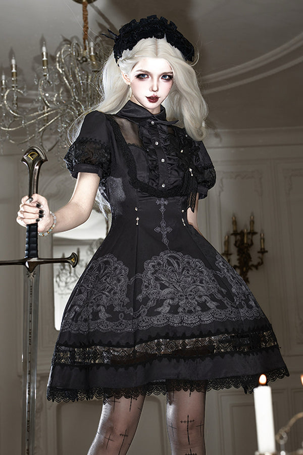 Lace Lily Gothic Lolita Dress
