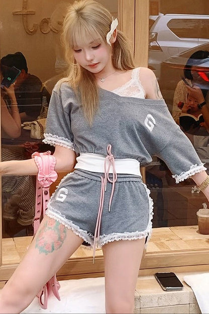 스핀 리본 스웨트 세트업