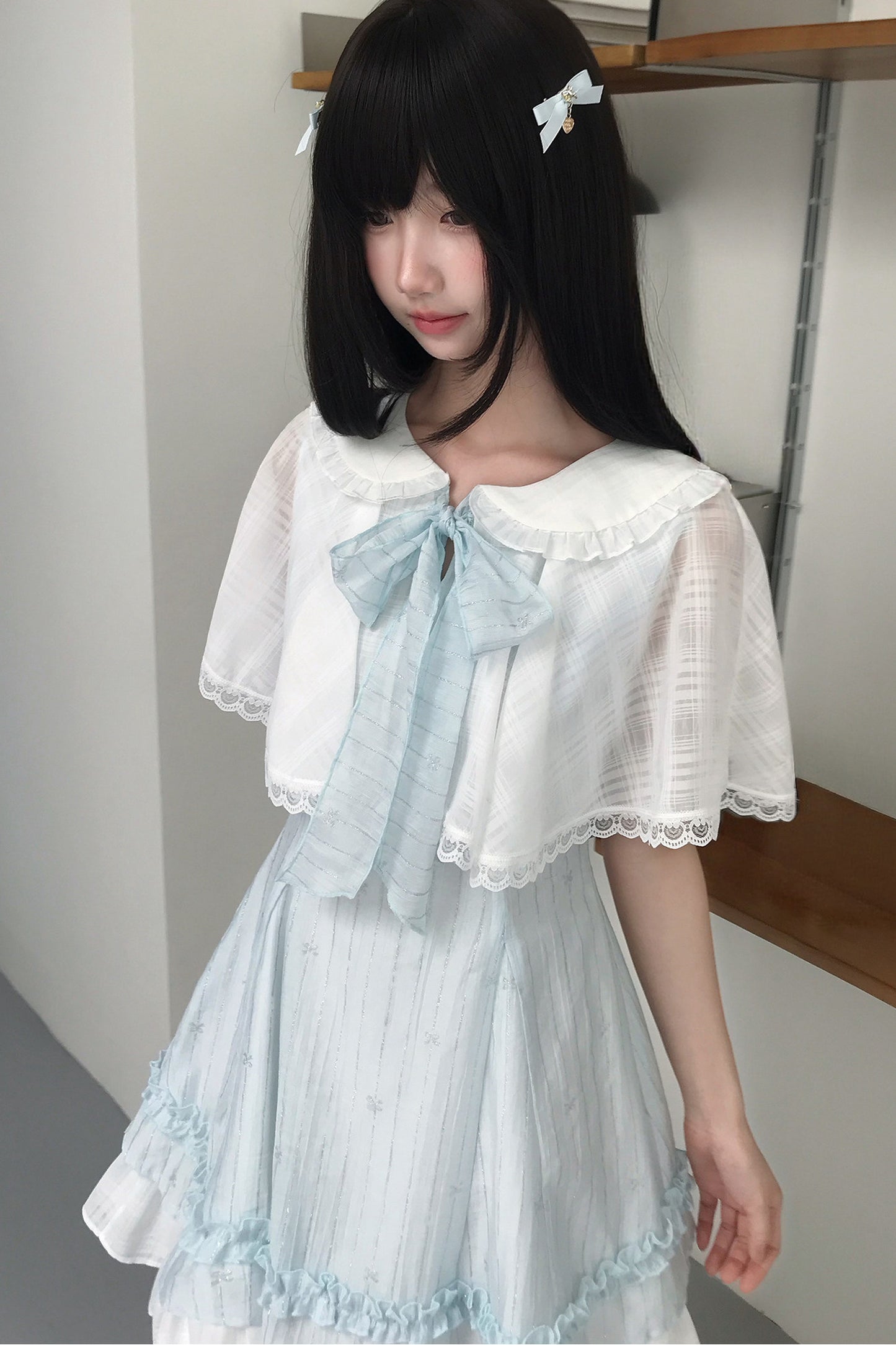 天使リボンのブルードールワンピース