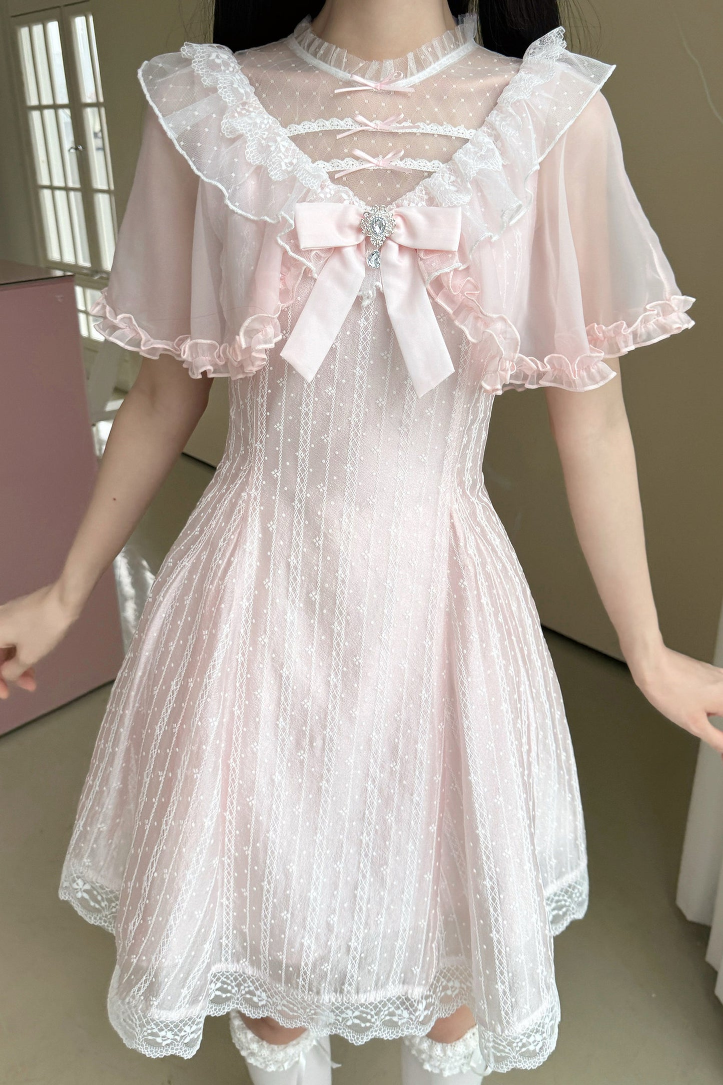 Vestido de encaje Loto a la luz de la luna