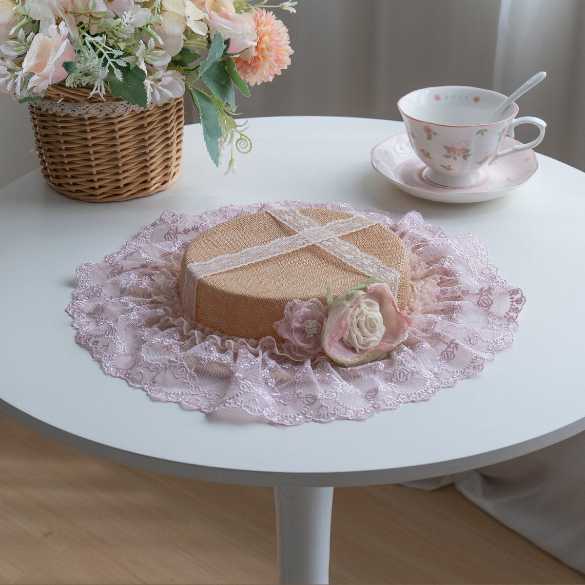 Ölgemälde-Lolita-JSK-Set mit hoher Taille