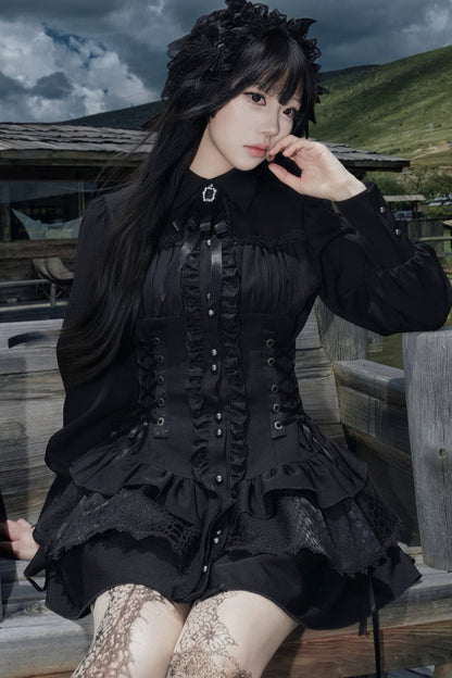 Gothic Patchwork Corset Dress