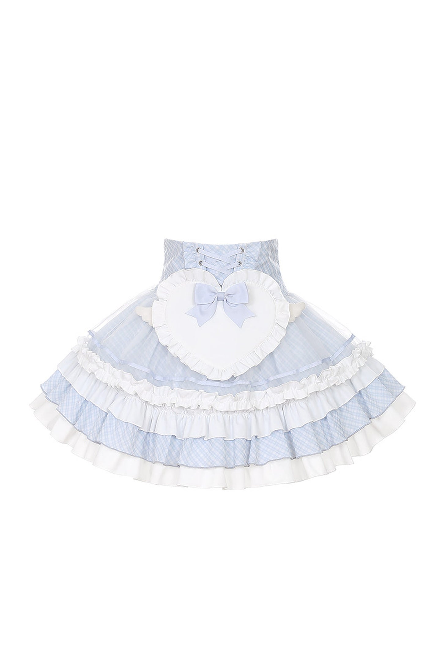 Aqua Off-Shoulder Top and Cake Skirt Set-Up