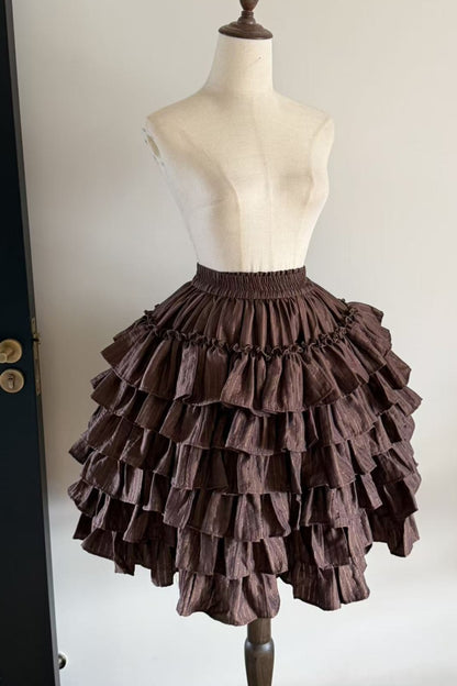 Multi-Layered Ruffle Skirt