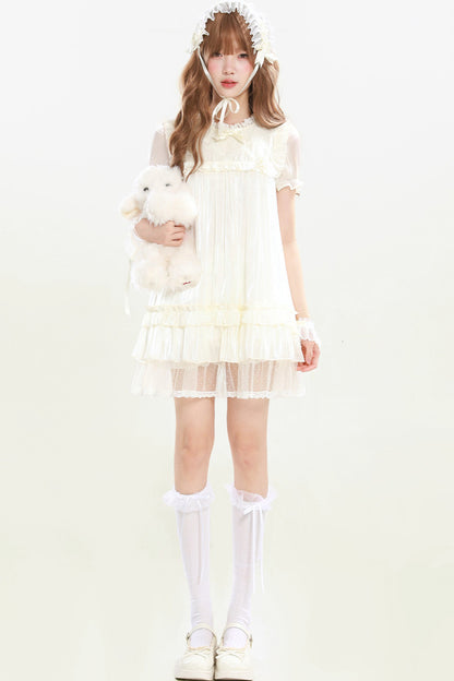 儚げ天使のレースドールワンピース