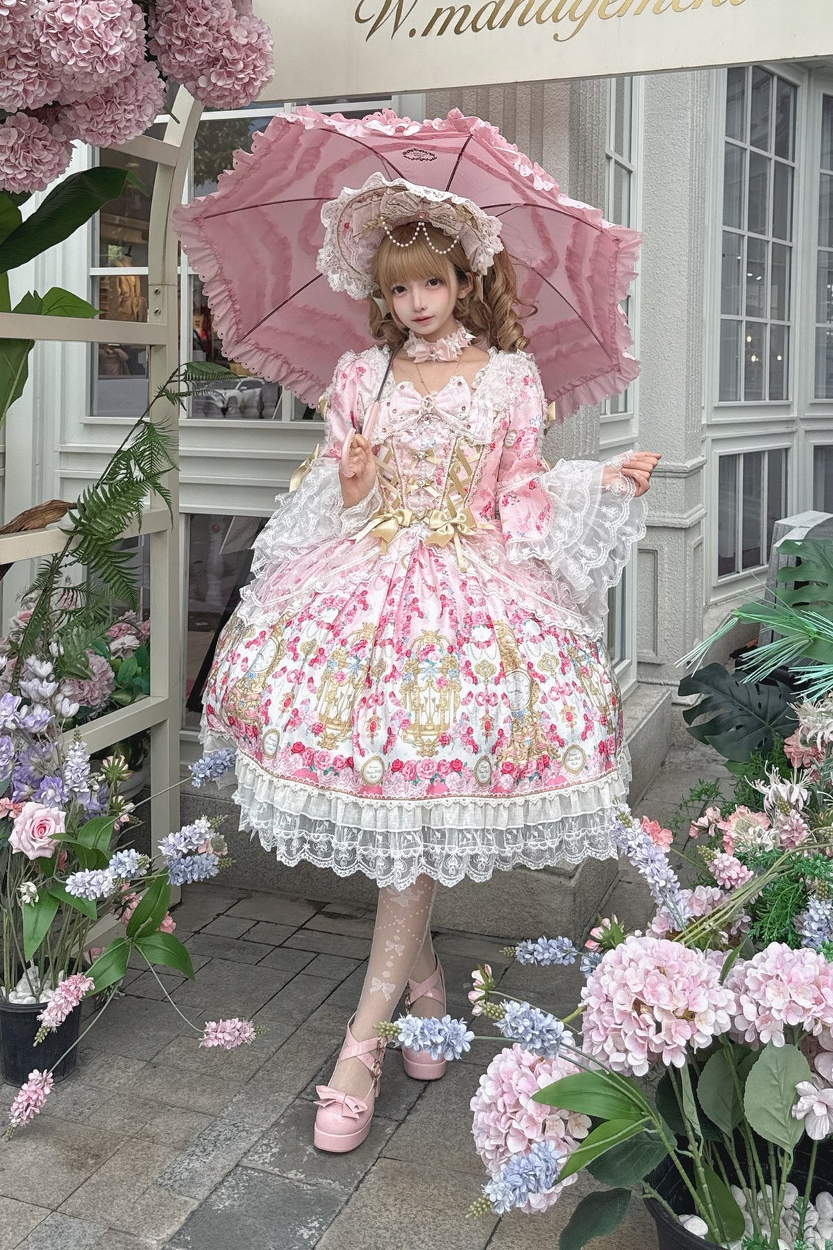 Rose Garden Sequence Lolita OP Dress