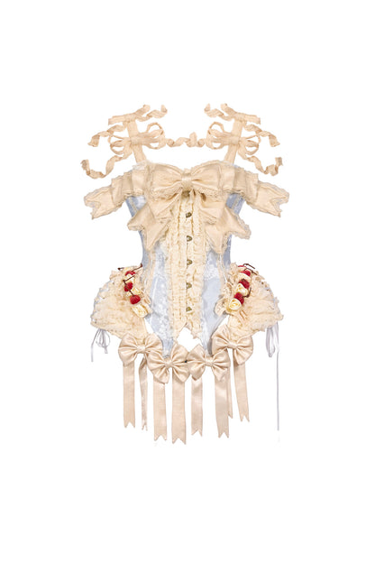French Rococo Cake Corset Camisole With Accessory Set-Up