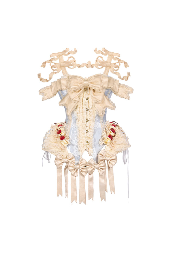 French Rococo Cake Corset Camisole With Accessory Set-Up
