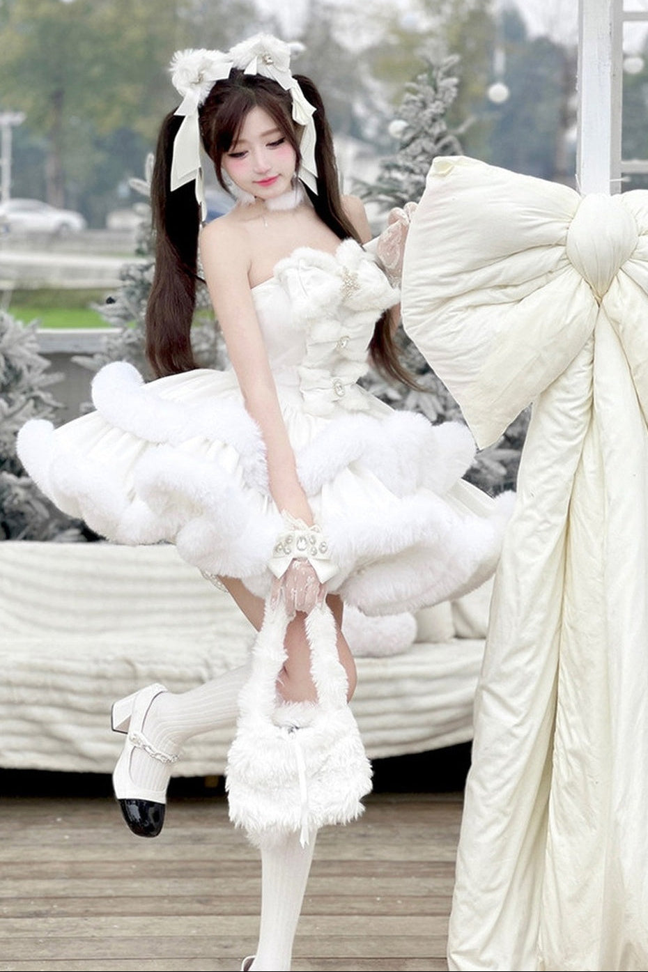 Snow Bunny Princess Dress