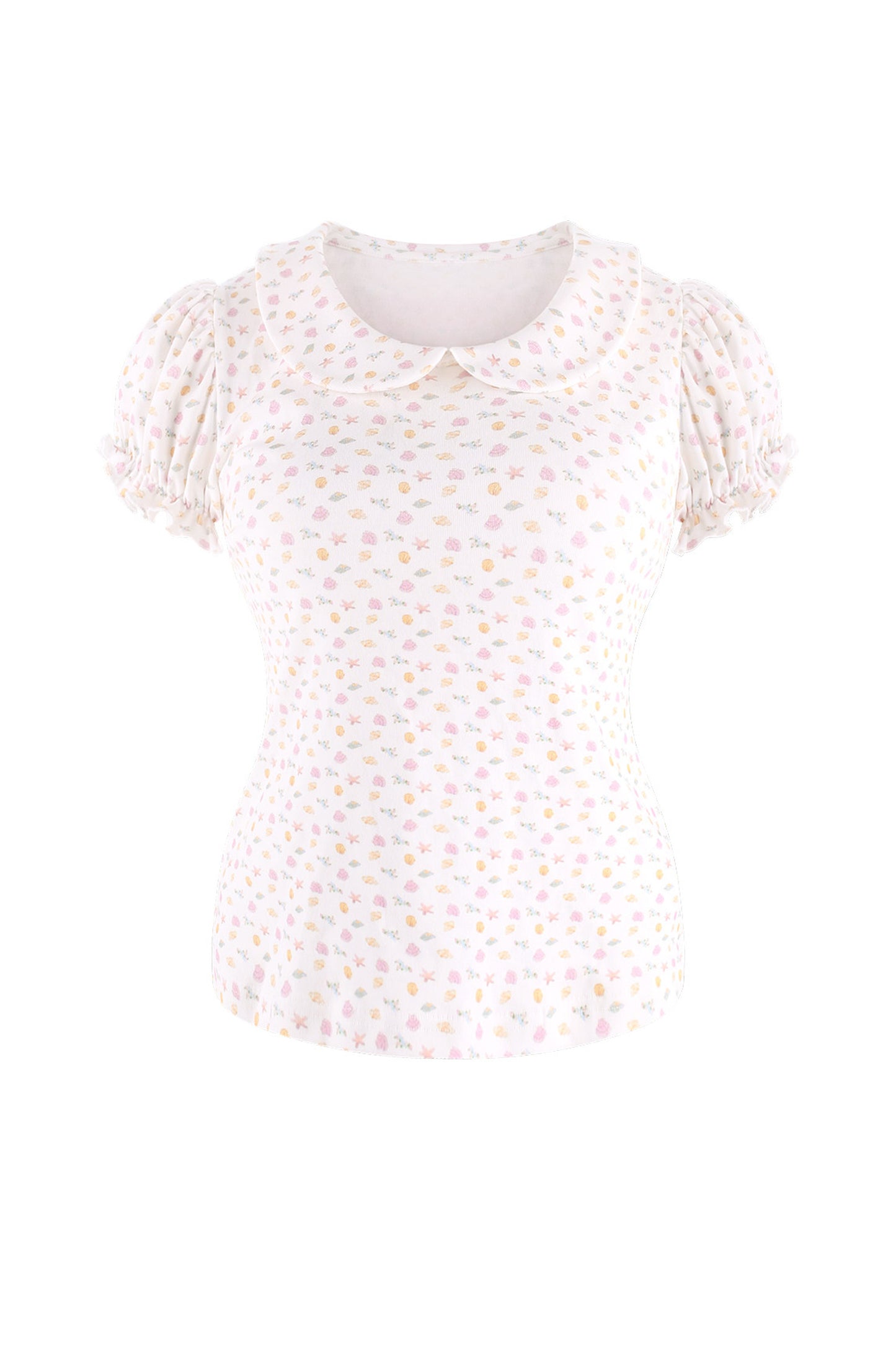 Mädchenhaftes weißes Druckhemd + Kleid mit Schleife