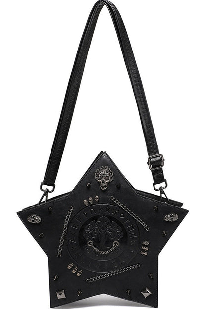 Black Magic Pentagram Gothic Bag
