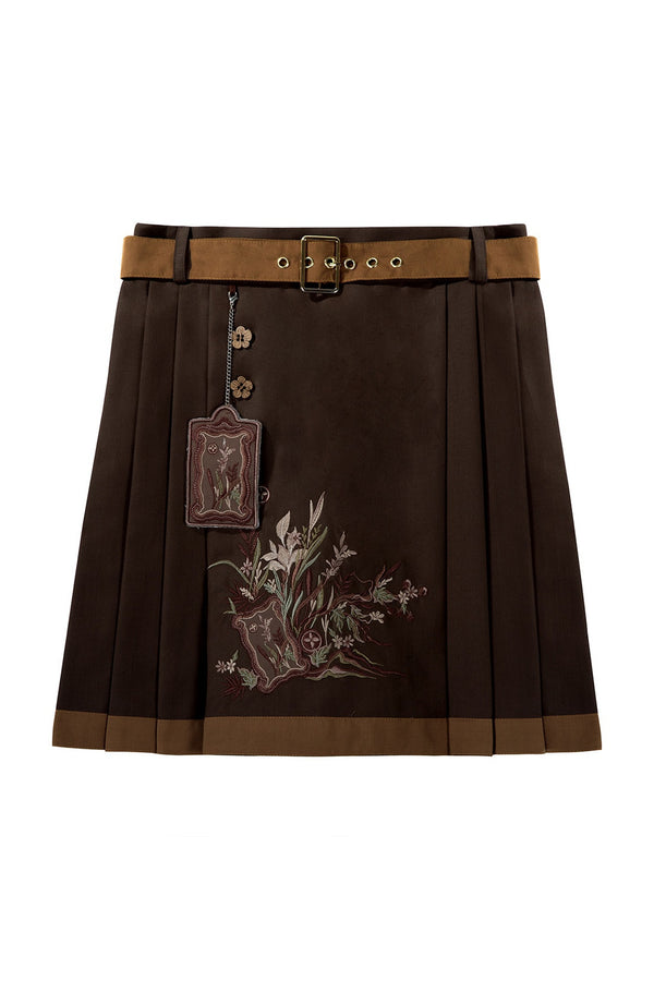 New Chinese Style Cookie Forest Shirt and Skirt Set