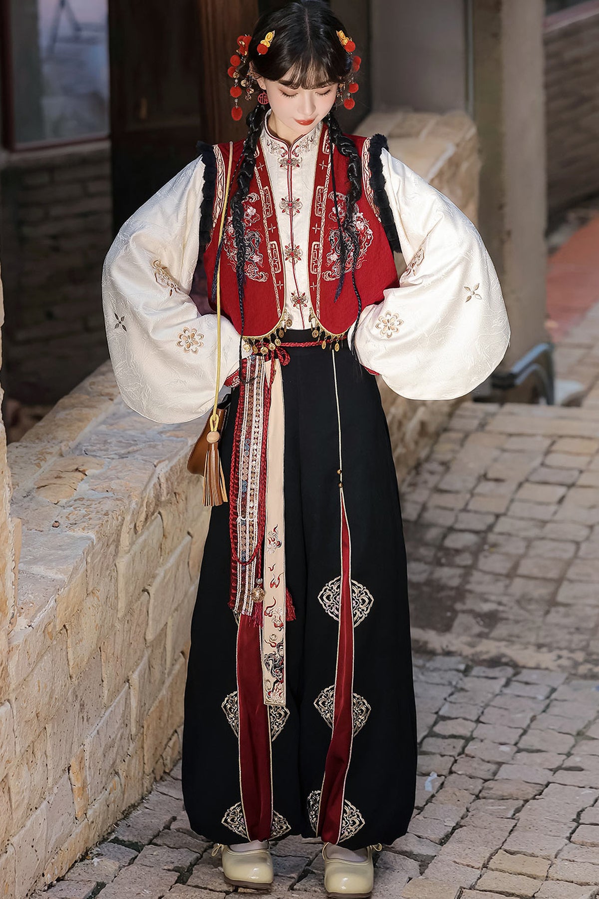 Ethnic Vest and Pants Set-Up